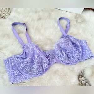 Savage X Fenty purple lace underwire bra 40D